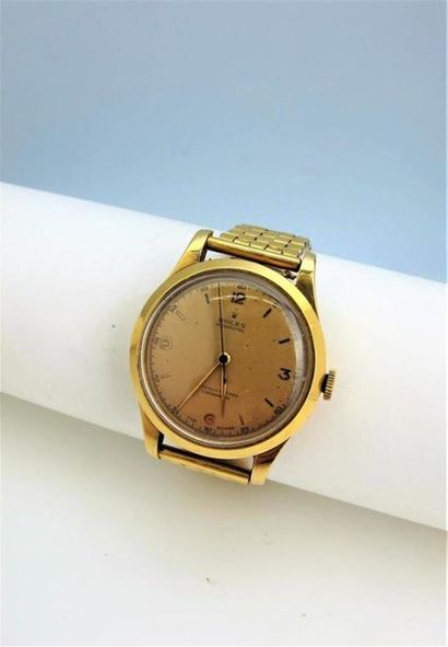 null ROLEX PERPETUAL vers 1950.
Montre bracelet d'homme, chronomètre, de forme ronde...