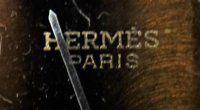 null HERMES Paris
Montre de femme en argent 950°/°° maillons grains de café, cadran...