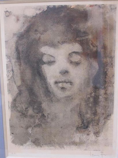 null Leonor FINI (1907-1996)
Lithographie, épreuve d'artiste, signée en bas à droite.
A...
