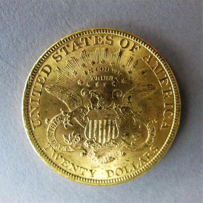 null ETATS-UNIS D'AMERIQUE
Trois monnaies de 20 dollars or, 1895.
Poids total: 100,40...
