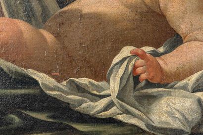 null Ecole FRANCAISE du XVIIème siècle, atelier de Simon VOUET
La Vierge au rideau...