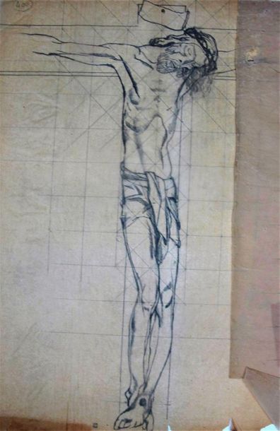 null Louis BILLOTEY (1883-1940)
Etude pour Noé
Dessin au crayon sur papier calque...