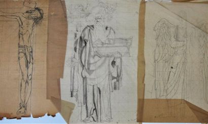 null Louis BILLOTEY (1883-1940)
Etude pour Noé
Dessin au crayon sur papier calque...