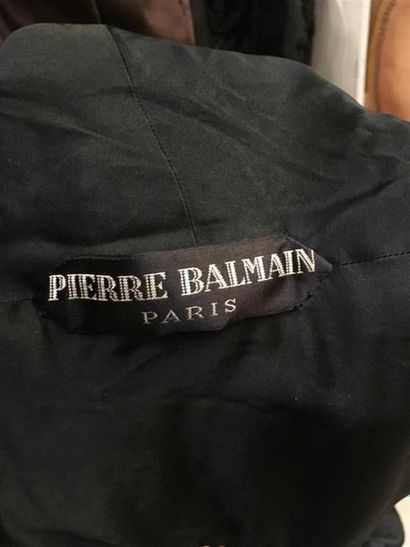 null Pierre BALMAIN Paris Haute Couture, circa 1960
CORSAGE en crêpe de laine (numéro...