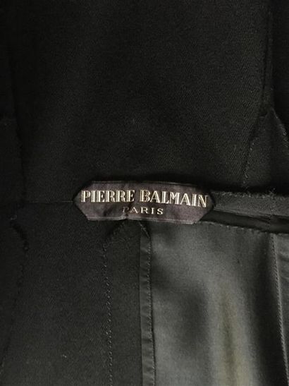 null Pierre BALMAIN Paris Haute Couture
(numero d'identification:120.149), ROBE noire...