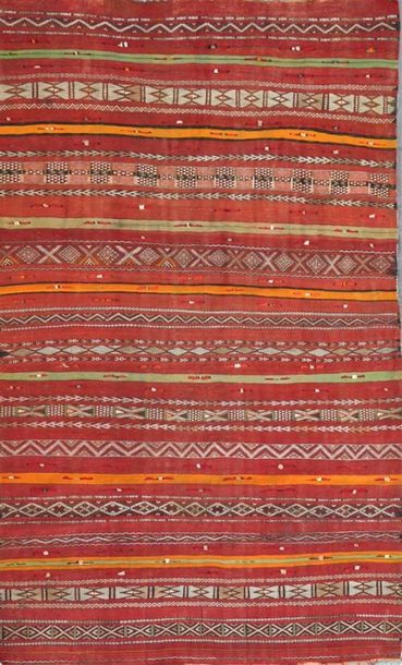 null Original KILIM (Nord Atlas, Maroc) fin XIXe
Technique de la tapisserie, travail...