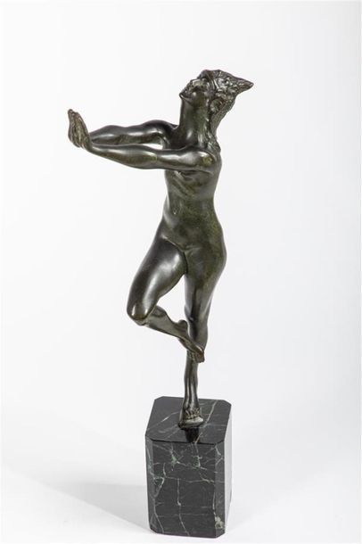 null Serge ZELIKSON (1890-1966)
Danseuse nue de ballet russe
Sculpture en bronze...