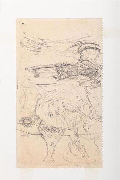 null Édouard VUILLARD (1868-1940)
Coin de table au sucrier, crayon noir sur feuille...