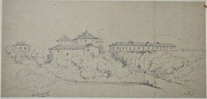 null Ecole française du XIXe siècle
Cinq panoramas, crayon plume et aquarelle 
Boulogne...