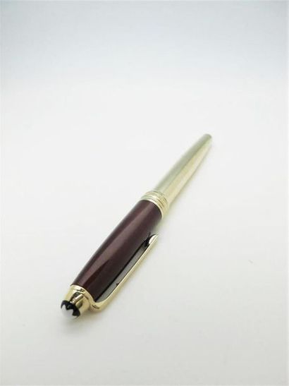 null MONTBLANC
Meisterstück 
Stylo roller "solitaire citrine" en acier plaqué, or...