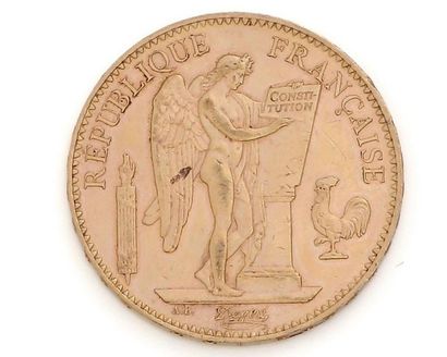 null FRANCE- IIIe République (1870-1940)
100 francs or, au Génie, 1908
Poids: 32,3...