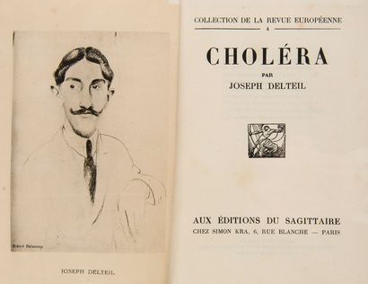 Delteil, Joseph Choléra. Mit einem Frontispiz nach einem Porträt von Robert Delaunay.... Gazette Drouot