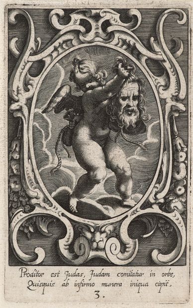Custos, Raphael - nach Lucas Kilian 6 Kupferstiche mit biblischen Motiven aus der... Gazette Drouot