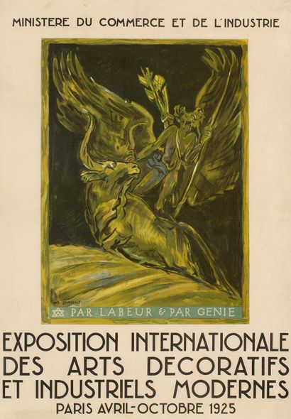 Bourdelle, Antoine Exposition Internationale des Arts Décoratifs et Industriels Modernes.... Gazette Drouot