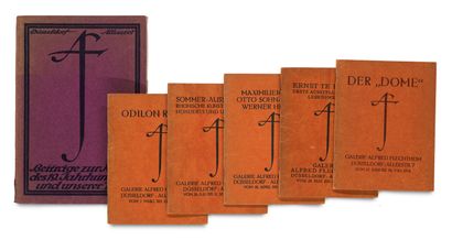 Sammlung von sechs frühen Katalogen der Galerie Flechtheim, darunter der Eröffnungskatalog.... Gazette Drouot