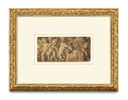 Caravaggio (d.i. Polidoro Caldara) - Nachfolge, Polidoro da Zwei Original-Zeichnungen... Gazette Drouot