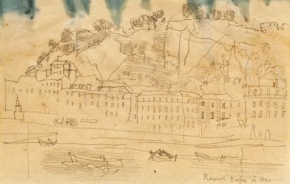 DUFY, RAOUL ­ Le Port. DUFY, RAOUL (Le Havre 1877 - 1953 Forcalquier)
Le Port.
Bleistift... Gazette Drouot