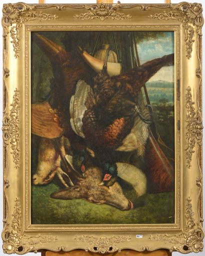 COURBET Gustave (1819 - 1877) Huile sur toile 