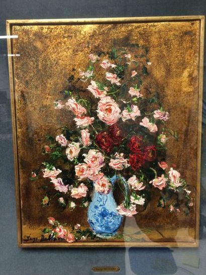 null Serge BELLONI (1925-2005)

Nature morte au bouquet de roses.

Huile sur toile.

Signée...