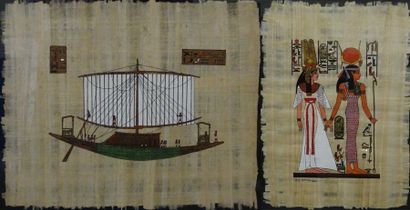 null EGYPTE

Felouque - Couple de pharaon.

Deux papyrus colorés.

Sous verres.