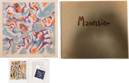 null Alfred MANESSIER (1911-1993) 

Composition. 

Lithographie en couleurs. 

Signée...