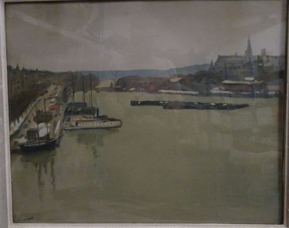  D'après Albert MARQUET

Port fluvial.

Impression sur papier.

46 x 57 cm. Gazette Drouot