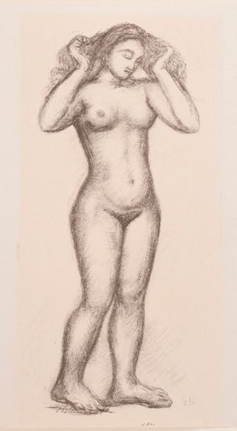 null D'après Aristide MAILLOL (1861-1944)

Etude de femme. 

Lithographie en noir....