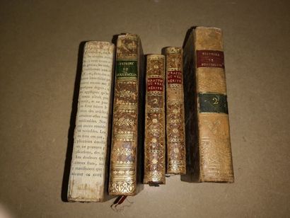 null Cinq volumes reliés, non collationnés :

- Traité du Mérite de l'Homme.

Paris,...