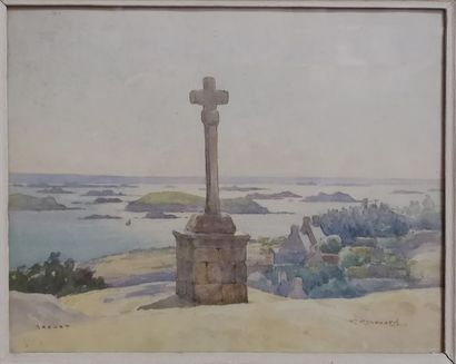 RENOUARD 

Calvaire de l'île de Bréhat.

Dessin à l'aquarelle sur papier.

Située...