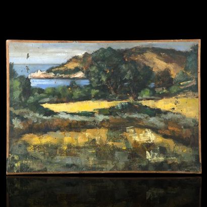 Lot de trois paysages : 
-Daniel Jaugey (1929)....
