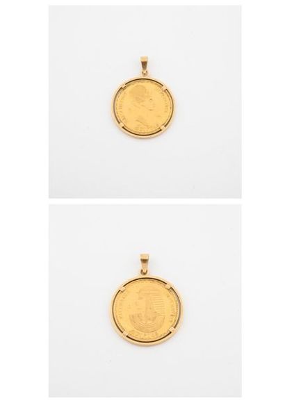 null Médaille double face en or (750) à l'effigie de Cléopâtre et Hatchepsout.

Dans...