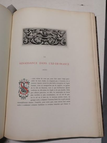 Léon PALUSTRE 

La Renaissance en France. 

A.QUANTIN, Paris, 1879.

Trois volumes...