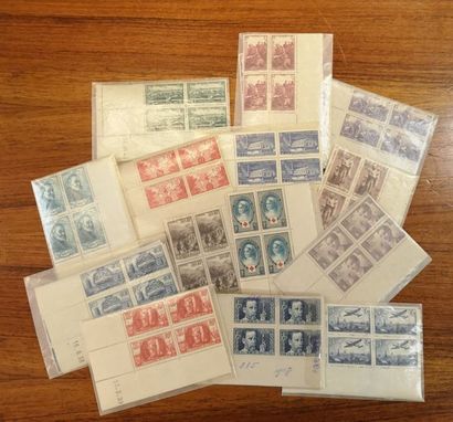 FRANCE, Emissions 1930 / 1978 : 

Ensemble de timbres neufs par multiple dont blocs...