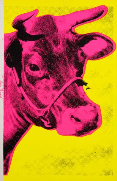 Andy Warhol (1928-1987) 

Pink Cow.

Tirage off set.

Editeur TRIN.

115 x 76.8 cm....