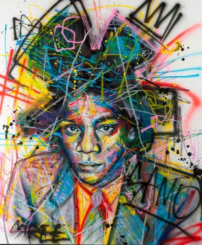 ONEMIZER (1987) 

Basquiat. 

Aérosol et acrylique sur toile. 

120 x 102 cm. 