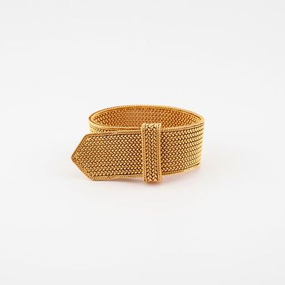 Bracelet ceinture en or jaune (750) à maille...