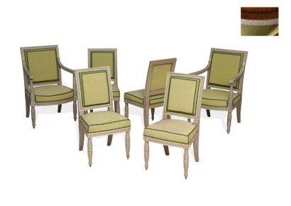 Salon formé d'une paire de fauteuils et de...
