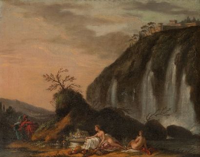 Ecole Française du XVIIIème siècle Paysage à la cascade.
Charles et Ubald surprennent...