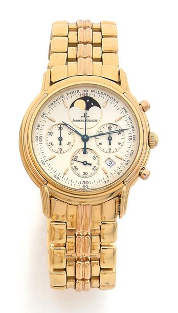 JAEGER-LECOULTRE Odysseus
Montre chronographe bracelet d'homme en or jaune (750).
Boîtier...