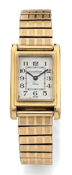 JAEGER-LECOULTRE DUOPLAN
Montre bracelet d'homme en or 750 millièmes, de forme rectangulaire.
Cadran...