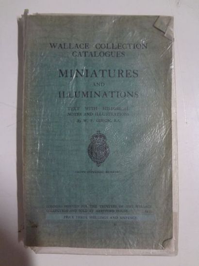 GIBSON W.P. 

Miniatures and illuminations

Wallace collection catalogues Edition

1935

Etat...