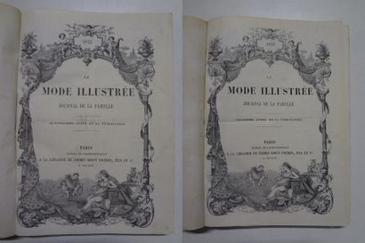 null Lot comprenant :

- La mode illustrée, journal de la famille, année 1872

-...