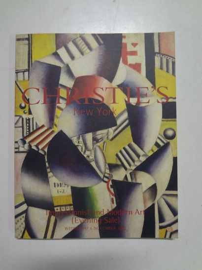 CHRISTIE’S 

Catalogue de l’exposition Impressionist and Modern Art

Vente du 6 novembre...