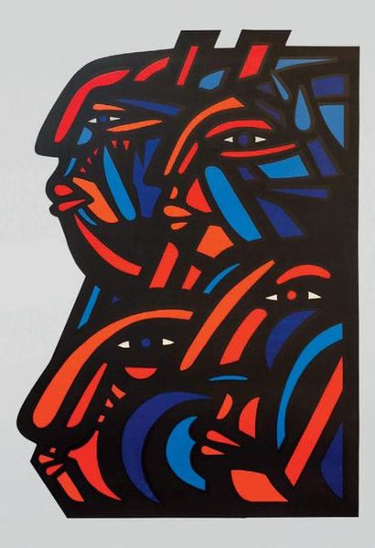 MONO GONZÁLEZ (NÉ EN 1947) Sans titre, 2019
Acrylique sur toile
110 x 74 cm