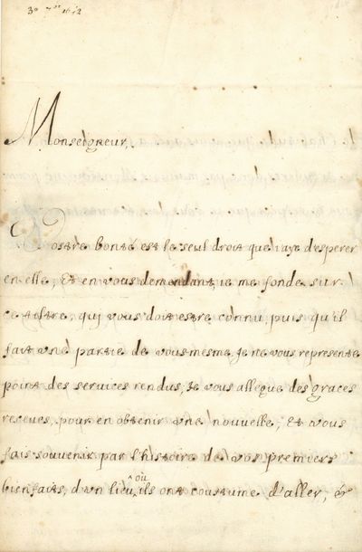 BALZAC Jean-Louis GUEZ, sieur de (1597-1654) littérateur et épistolier; membre fondateur de l'Académie française, il en fut le premier donateur pour créer le prix d'éloquence [AF 1634, 28e f].