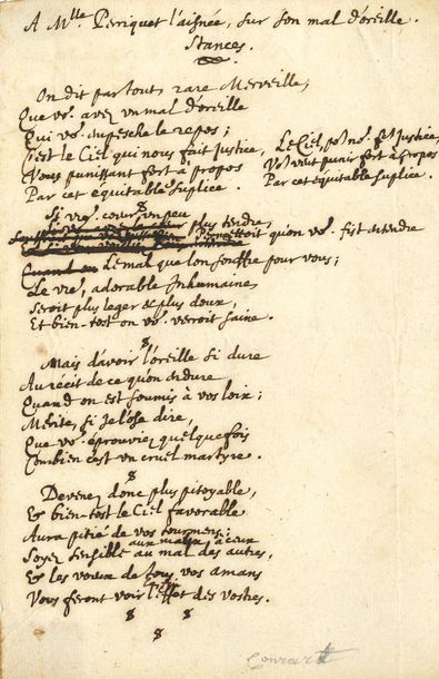 CONRART Valentin (1603-1675) poète, philologue, conseiller du Roi, c'est chez lui...