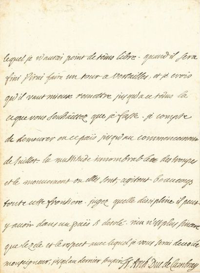 FÉNELON François de Salignac de la Mothe (1651-1715) prélat et écrivain, archevêque...