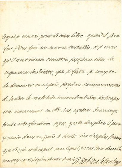 FÉNELON François de Salignac de la Mothe (1651-1715) prélat et écrivain, archevêque...