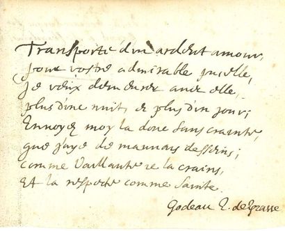 GODEAU Antoine (1605-1672) poète et orateur sacré, évêque de Grasse et de Vence,...