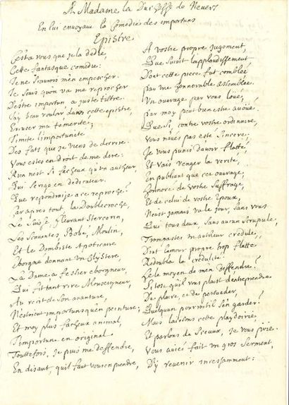 MALEZIEU Nicolas de (1650-1727) poète, helléniste et mathématicien (Académie des...